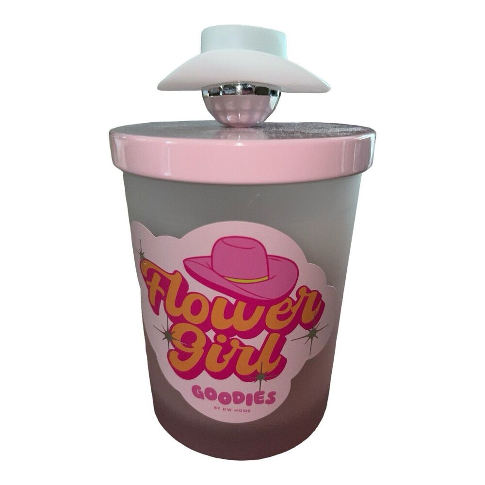 DW Home FLOWER GIRL Candle Cowboy Hat Disco Ball  Western Cowgirl Rodeo Scented